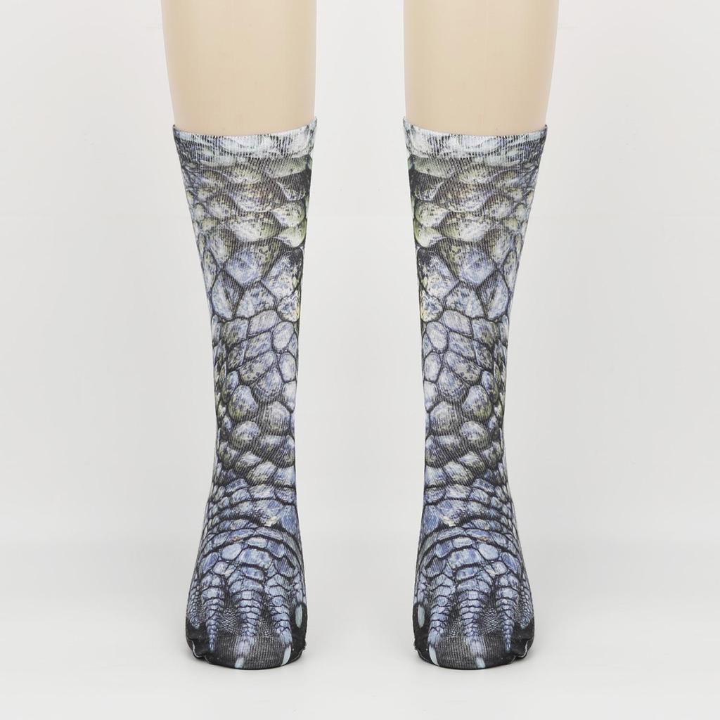 3D Animal Feet Simulation Socks: Funny Leopard Print for Adults & Kids