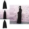 Højkvalitets Halloween Kappe Cosplay Vampyr Heks Troldmand Kåbe Fest Voksen Børn Sort Kappe Kappe
