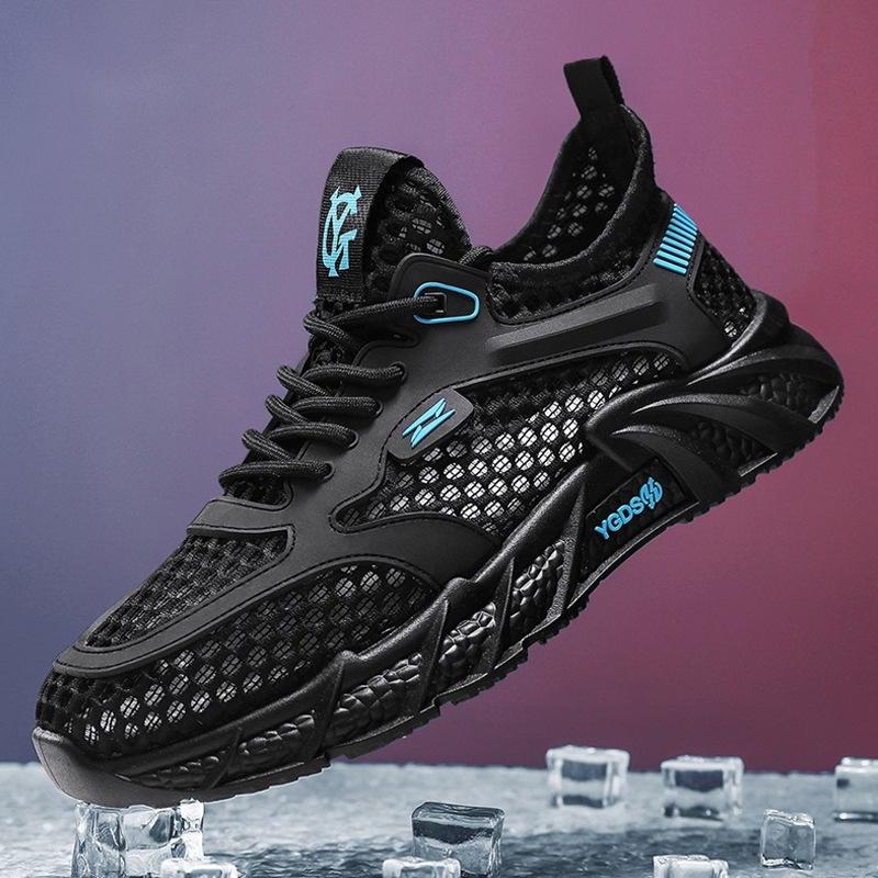 

Summer breathable mesh men s shoes quick-drying hollow shoes men s sports and leisure big net trendy shoes men s 39