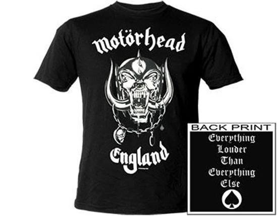 Official Licensed Motorhead England T Shirt Rock Metal Lemmy Ace Spades S