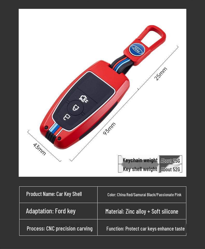 Ford Key Case for Mondeo, Explorer, Edge, Focus, Taurus, EVOS