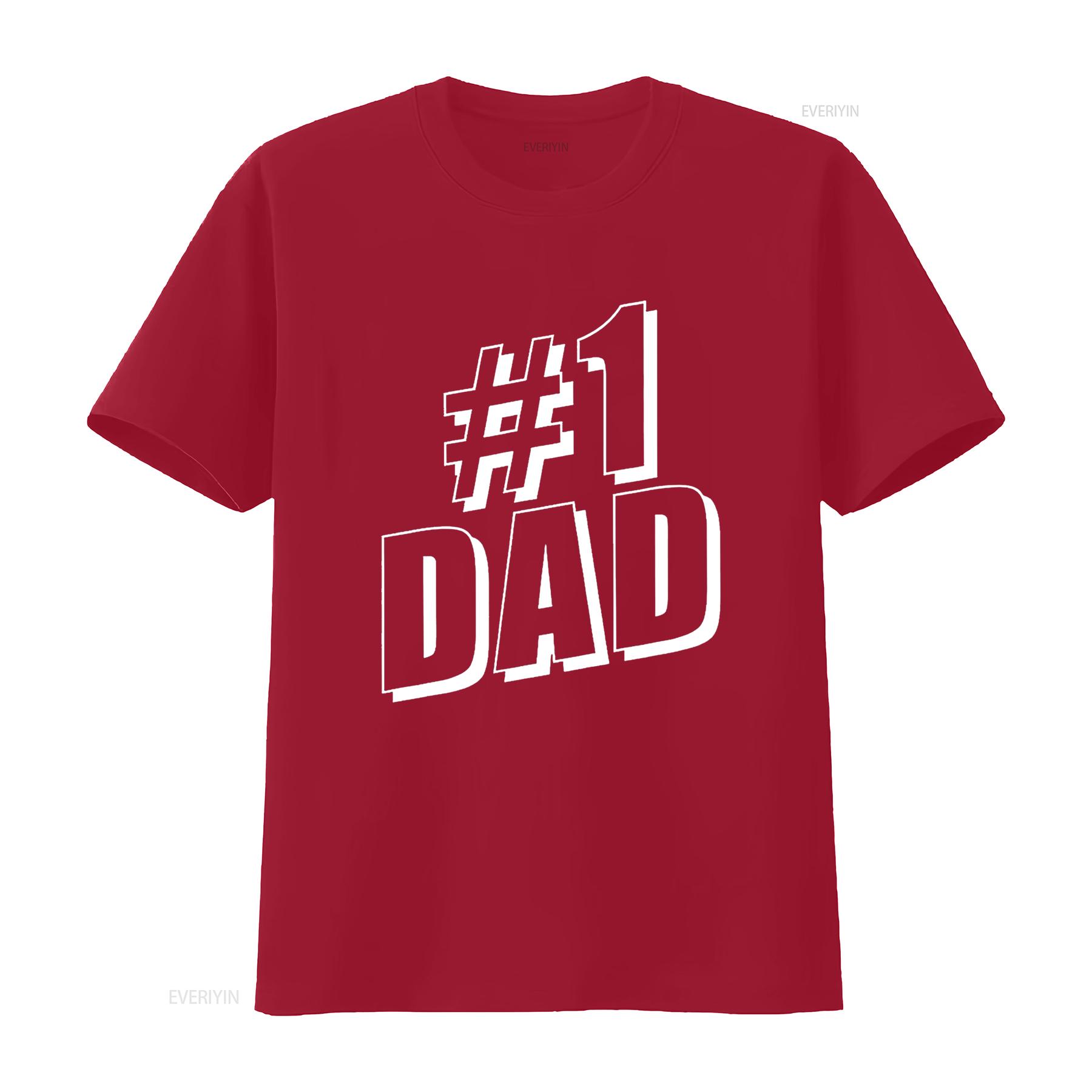 

1 Dad Number One Father s Day T Shirt vintage Washed streetwear designer clothes Soft Unisex Comfortable Top For Everyday Wear S