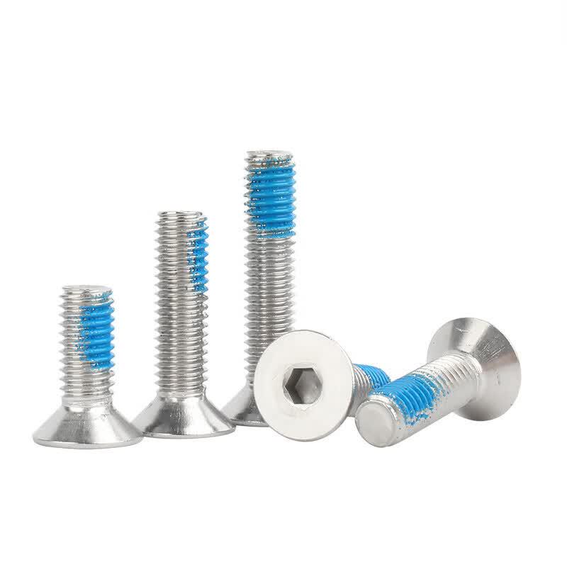 Kaying 304 SS Countersunk Hex Socket Screws with Threadlocker