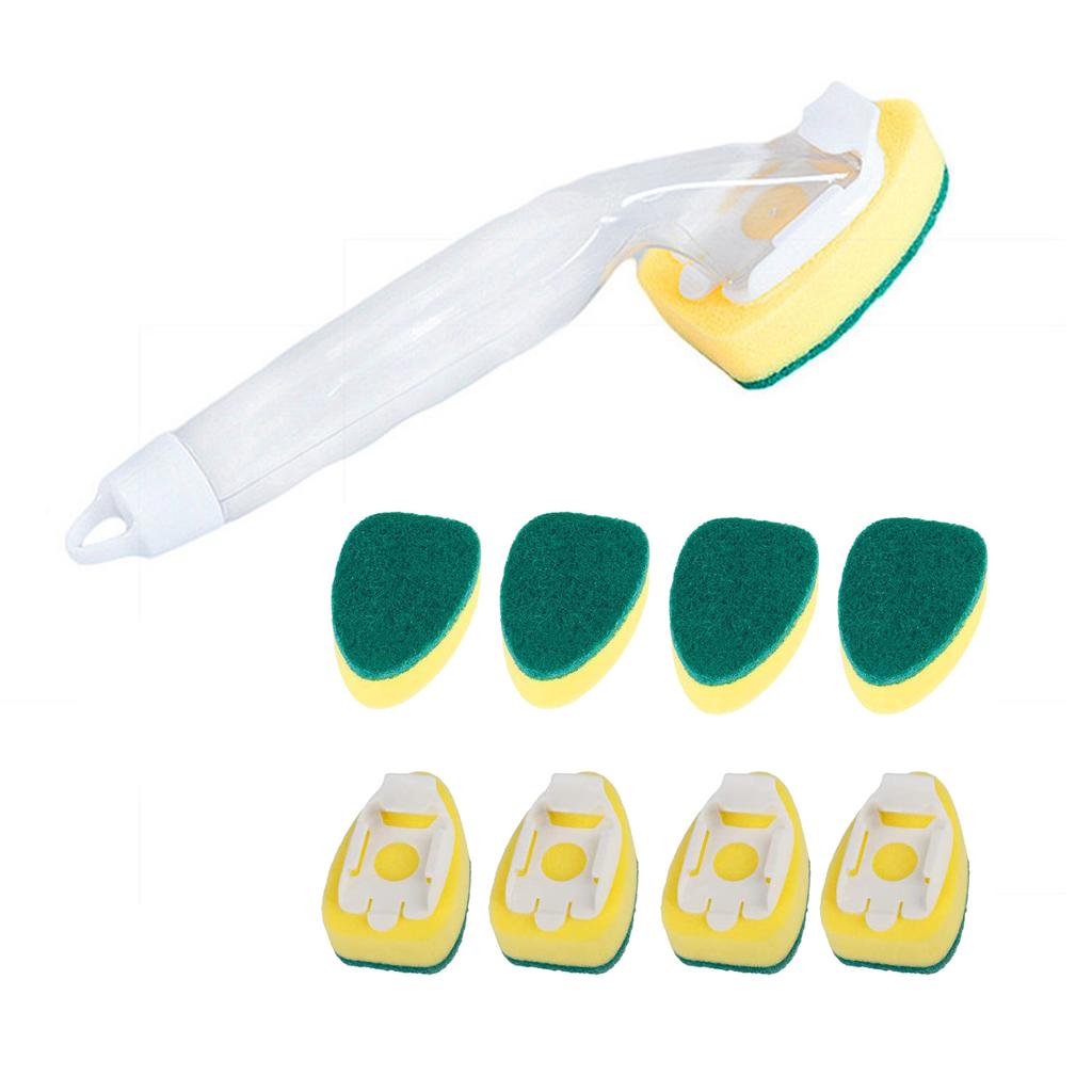1/8Pcs Sponge Wipe Household Cleaning Brush Sponge Dish Scrubber Brush Cleaning Dishware Sponge For Cookware Cookers Cleansing