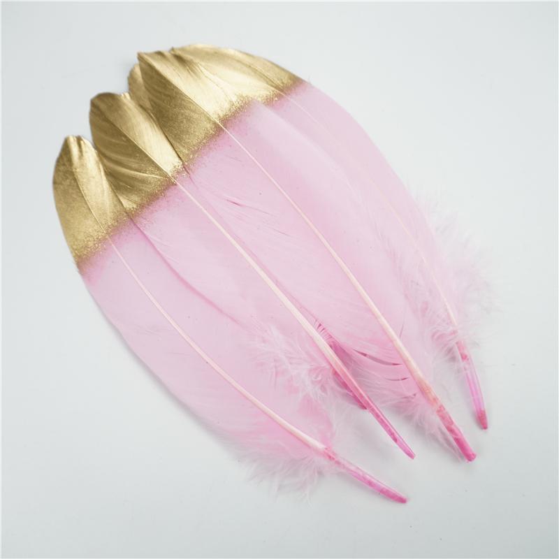 10Pcs Golden Goose Feather 15-20cm Silver Swan Plumes Dream Catcher Accessories DIY Jewelry Creation Feather Holiday Decorations