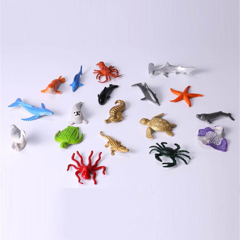 60Pcs/lot Realistic Mini Dinosaur Animals Solid Model Children's Educational Toy Small Simulation Animal Figures Kids Boys Toys