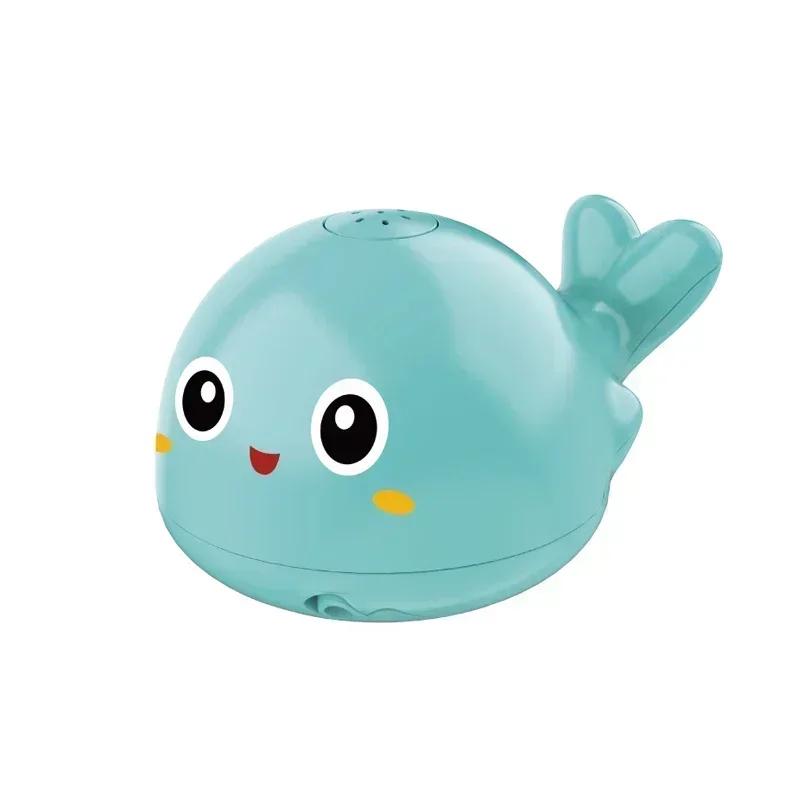 Non-Toxic Baby Bath Toys Electric Octopus Spray Water Shower Bathing Toys For Kids Whale Bath Ball With Light Music Led Light Bathtub Toys