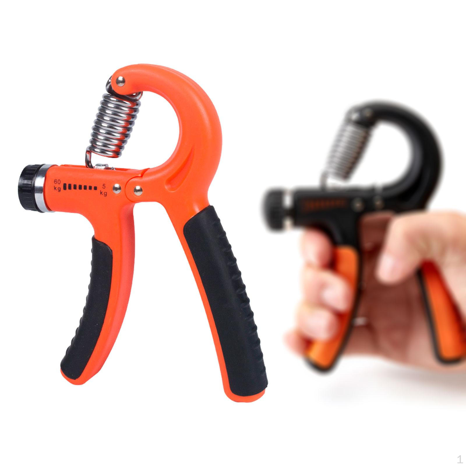 Finger Exerciser Forearm Exercise Fitness Stretcher Gym Grips Strength Trainer Hand Grip оранжевый