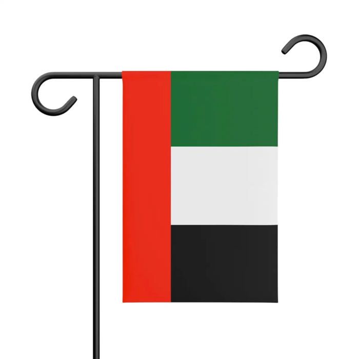 Drapeau - Émirats Arabes Unis - 32 x 47,5 cm - Polyester - Recto/verso - Jardin