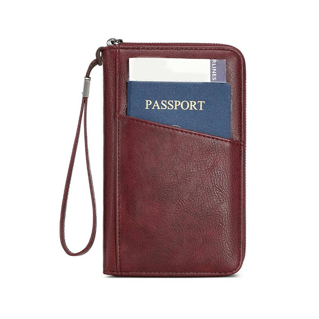 Portable Family Passport Holder Portable & Waterproof Travel Passport Holder Bag for Cards Boarding Pass Money