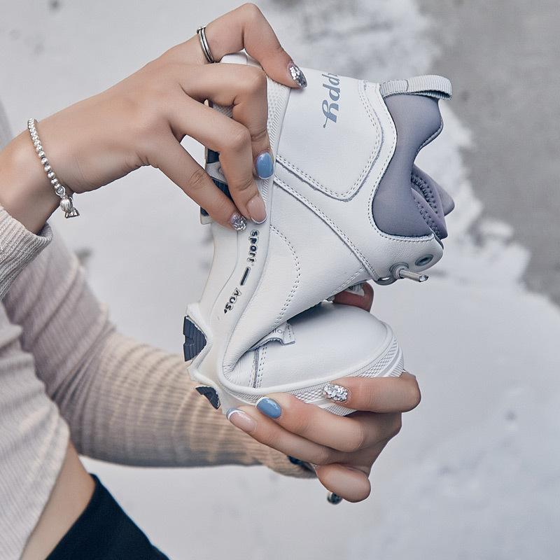 Fashion GKTINOO 2025 Autumn Winter Shoes Genuine Leather Sneakers Fashion Boots for Women Thick Sole Women Ankle Boots Ladies Botas