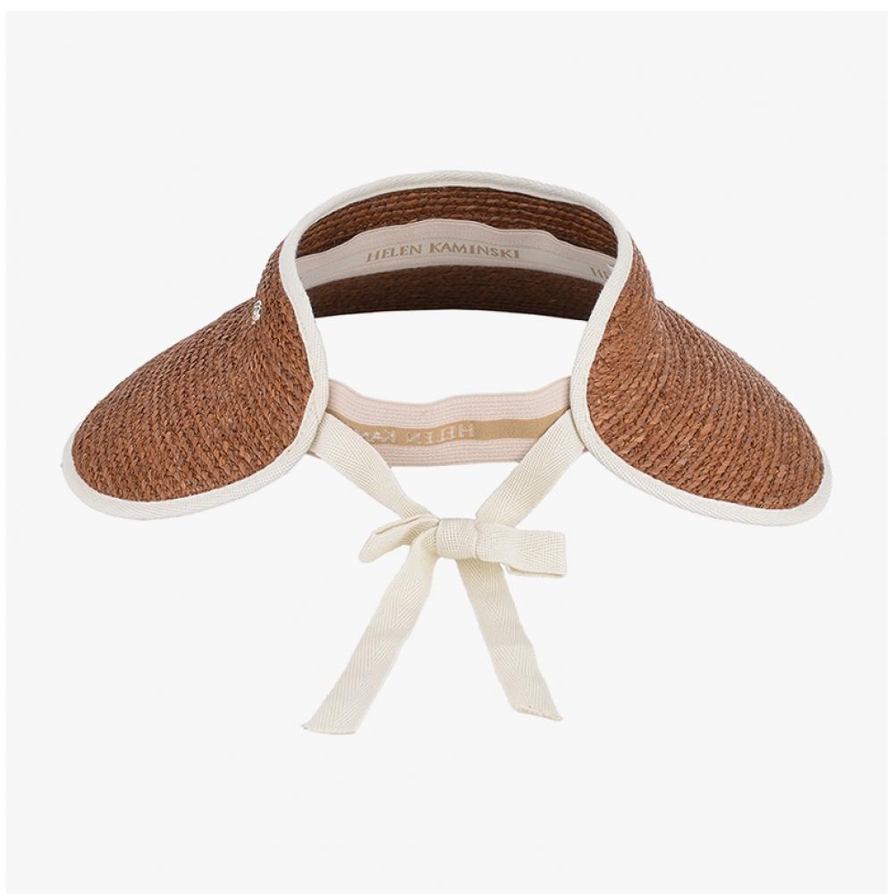 Helen Kaminski Mita Nutshell Sand Visor Sun Cap Hat50220