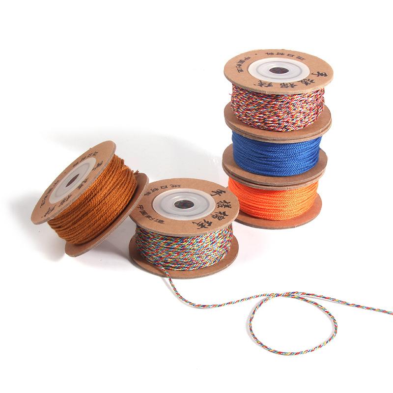 Tibetan Hand-Rubbed Cotton Thread Wenwan Buddha Bead Cotton Rope Hand Rope Braided Rope, Handmade Diy Material Bracelet Braided Rope Accessories