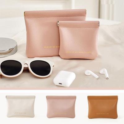 Compact Travel Makeup and Coin Purse with Snap Closure