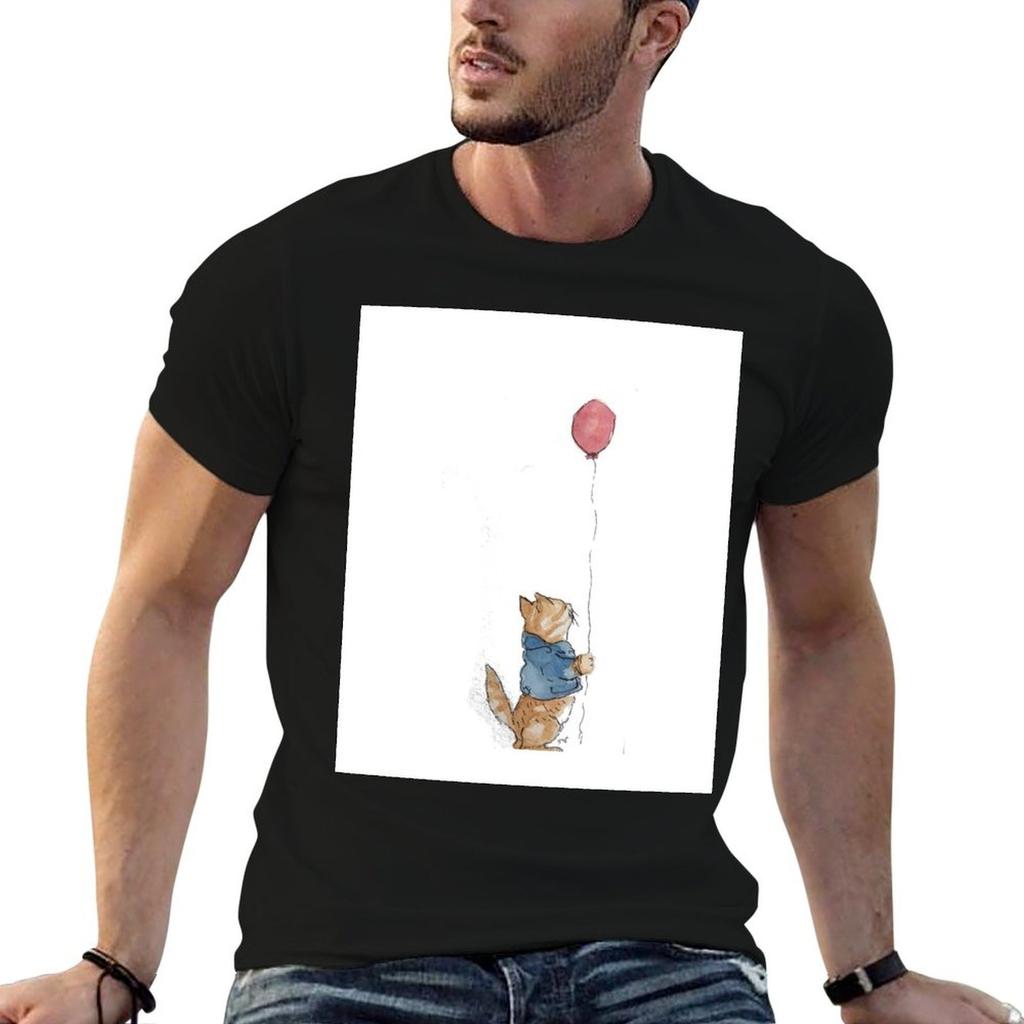 Red Balloon T-Shirt Casual Short Sleeve T-Shirt
