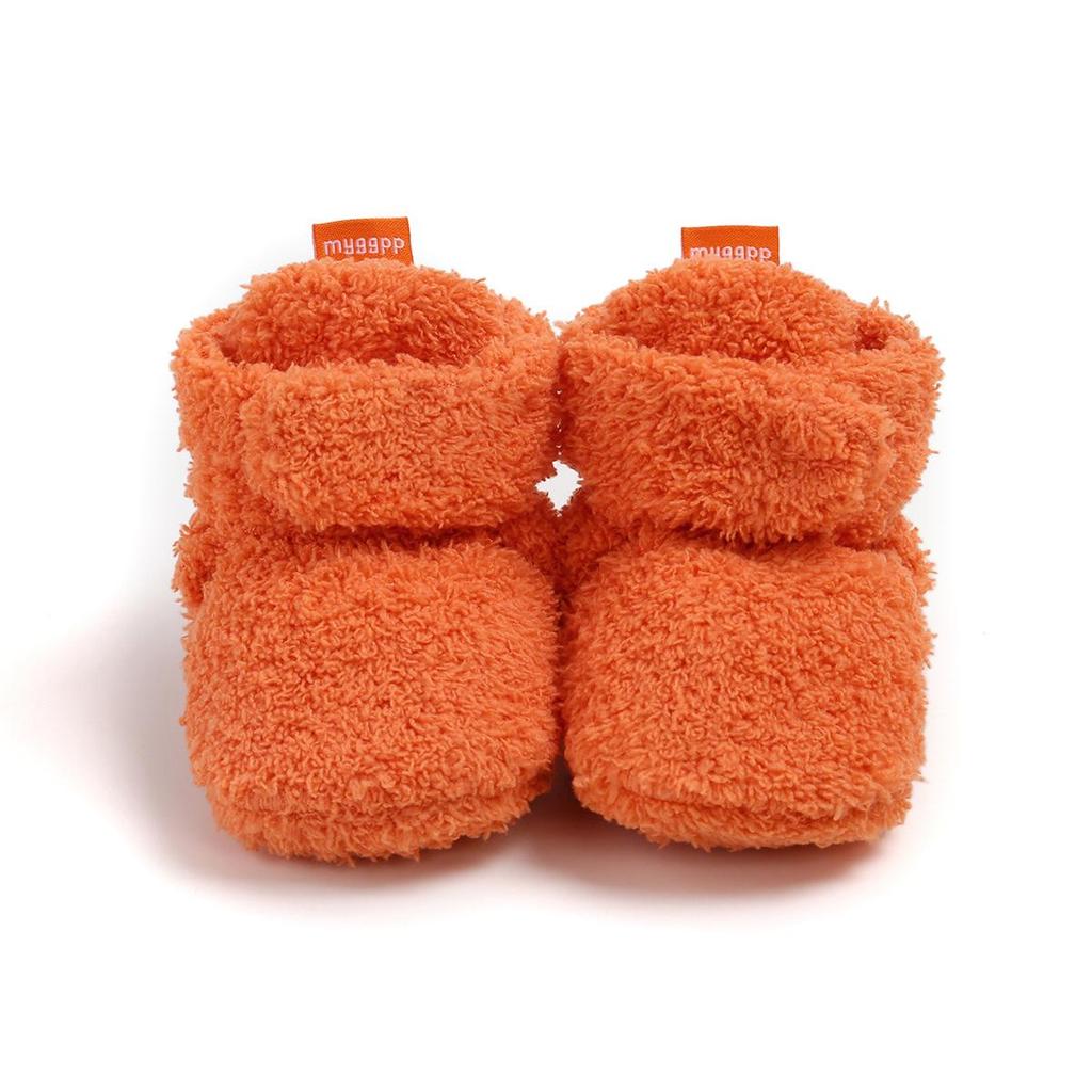 New Autumn/Winter Pumpkin Baby Toddler Shoes - Soft, Warm Cotton with Soft Sole (Model M2043) - Perfect for Halloween!