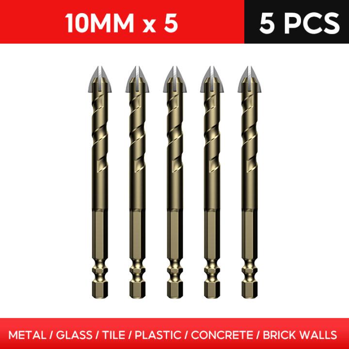 Overlord Drill Tile Bit High Hardness Glass Four Edge Drilling Drill Hole Opener Tile Concrete Wall Reaming Drill Bit Tools
