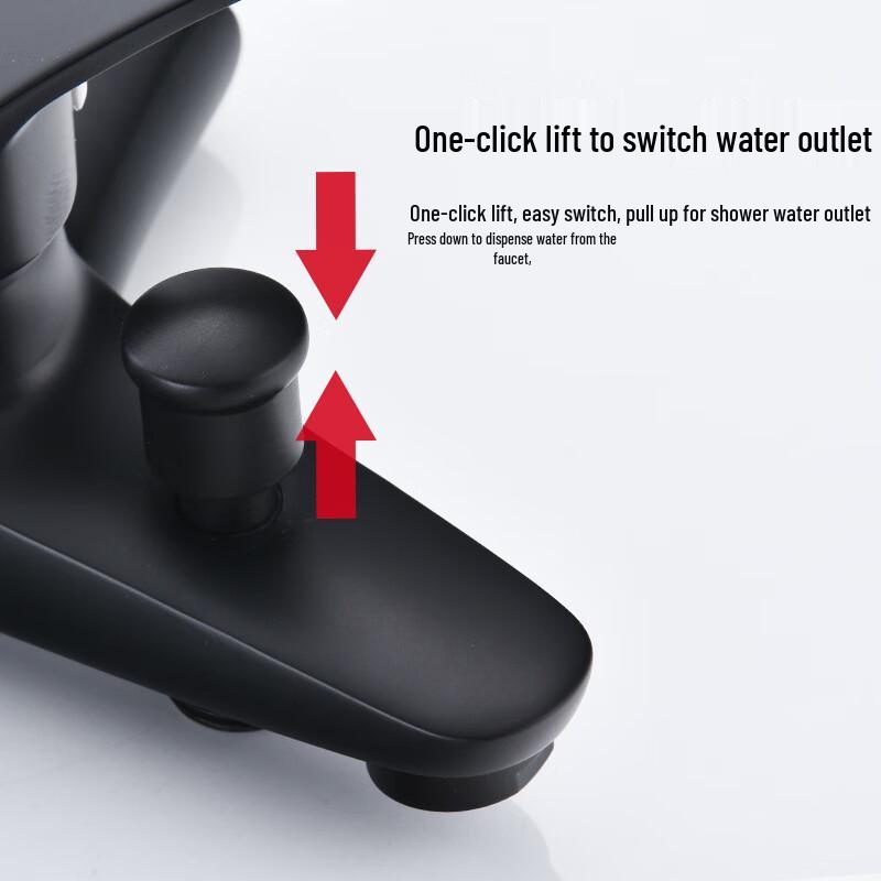 VEMUSE JDF-CW-181 Black Copper 3-Way Mixer Faucet Set