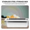 Stainless Steel Storage Box Kitchen Supply Butter Container Holder for Home Food Mini-fridge Baking Tray