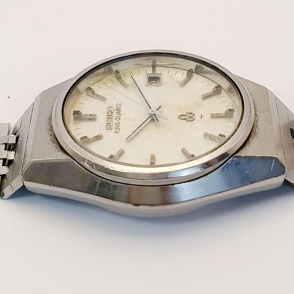 Used [In good working condition] 0520-1 SEIKO KING QUARTZ Seiko King Quartz 0852-8025 Men's Watch Date