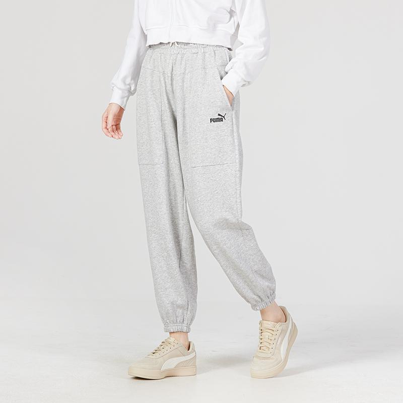 New PUMA Knitted Sweatpants Women's Gray 622284-04