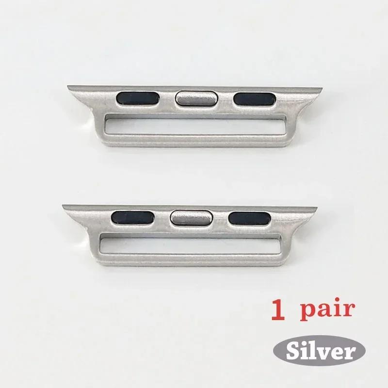 Adapter For Apple Watch band 5 4 3 2 iwatch band 42mm 38mm Strap stainless steel belt Watchband Accessories Connector