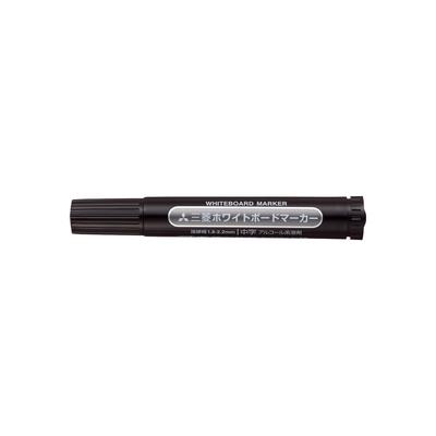 Mitsubishi Pencil Whiteboard Medium Rund 10 Stifte, Spitze, Schwarz, Stifte, PWB4M.24
