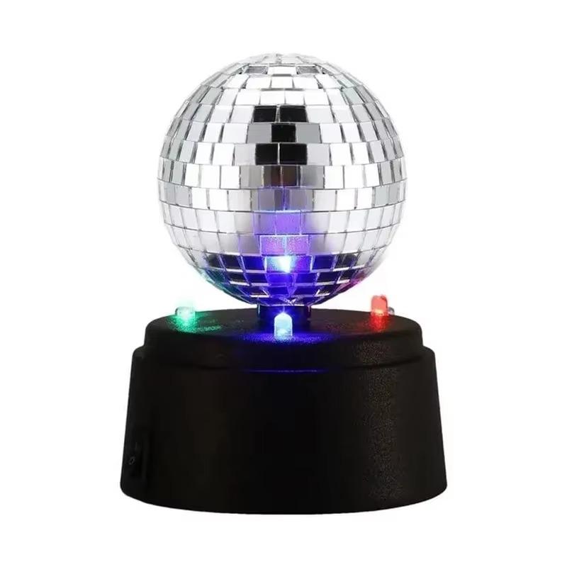 LED Disco Light Disco Mirror Lamp with Stage Rotating Magic Dance Car RGB Halloween Christmas Gift Party Club Laser Show Lamp