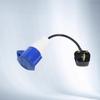 UK Plug To 3P Industrial Socket Extension Cord, 16A Socket, 3x1.5mm² Cable, 13A Plug
