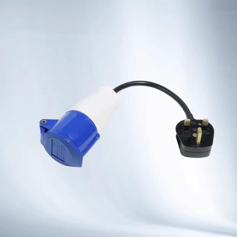 

UK Plug to 3P Industrial Socket Extension Cord, 16A Socket, 3x1.5mm² Cable, 13A Plug 3*1.2
