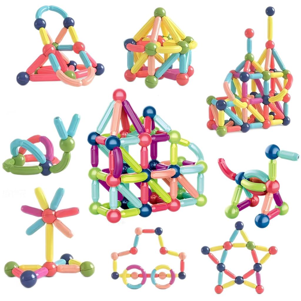 AOMACO Magnetic Magnetic 3D Educational Improves and Spatial DIY Building Toy for Parents and Building Blocks for Elementary School and Birthday
