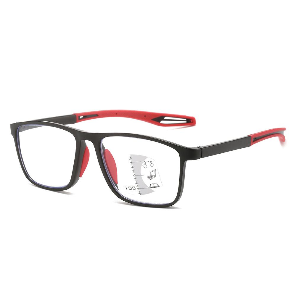 Fashion Anti-Blue Reading Glasses Men'S High Definition Reading Glasses Sports Reading Glasses Multi-Focus Far And Near Dual-Use