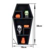 Halloween Gothic Decorative Coffin Racks Desktop Candy Box Horror Ornament Shelf Durable Storage Organizer Halloween Decoration