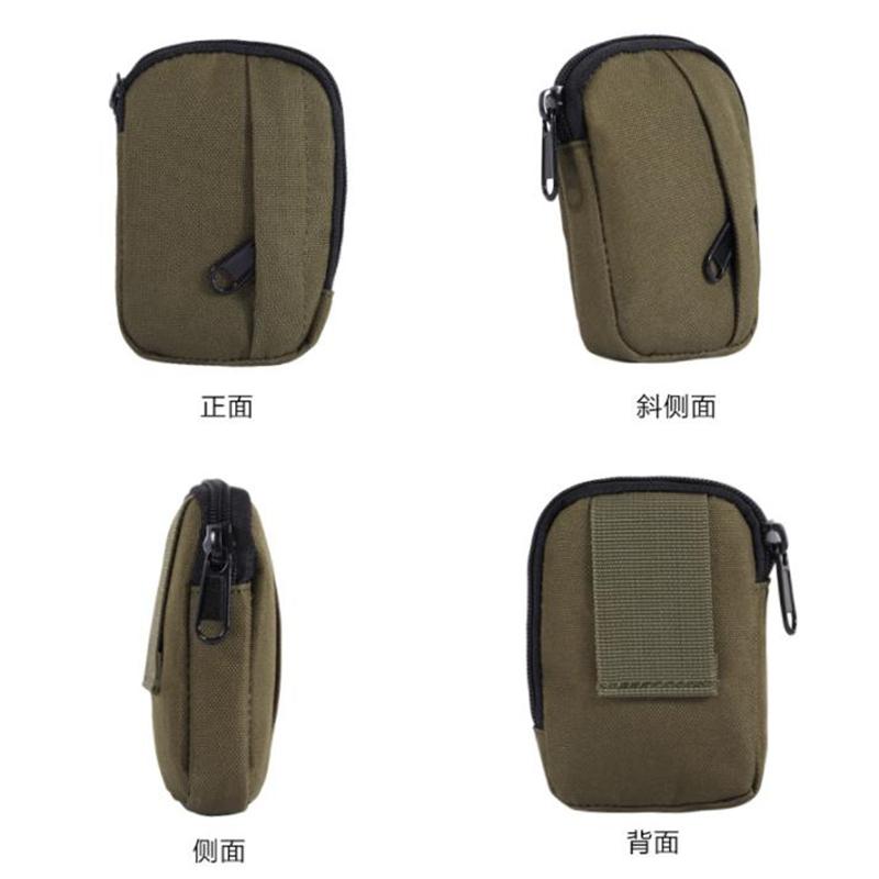 Tactical Mini Wallet Card Bag Small Pocket Key Pouch Money Bag Men Waterproof Portable EDC Pouch Hunting Outdoor Waist Bag Nylon