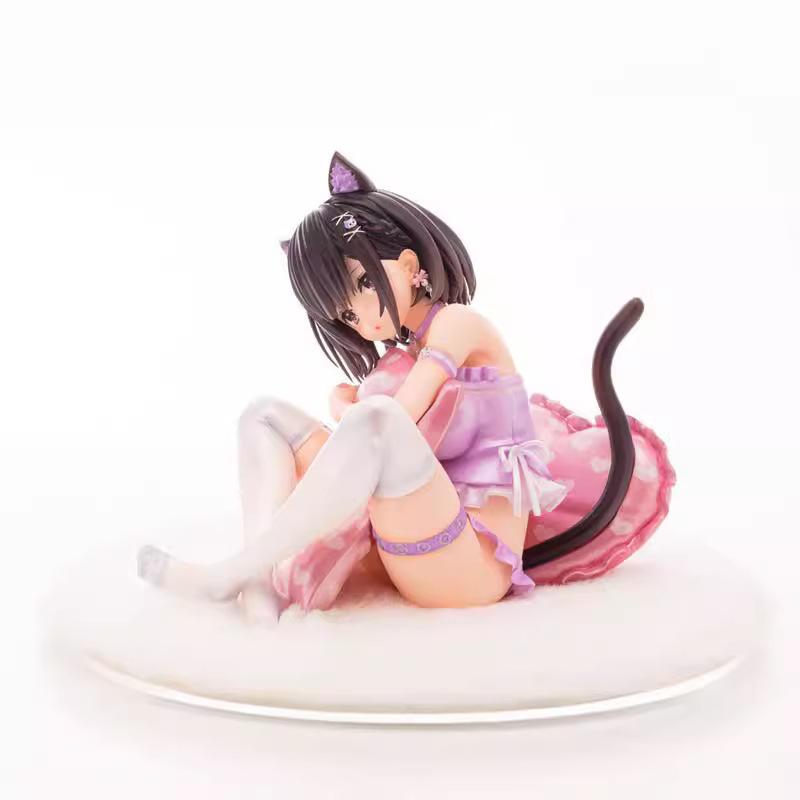 Beautiful Girl Series Bishop's Rondo 16 Ayaka Sauce, Cat Ears, Sitting Position, Pillow, Boxed Figure