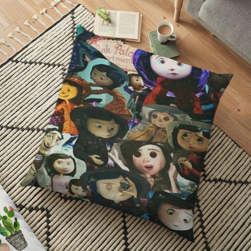 Coraline Cushion Cover Polyester Decorative Pillowcase Throw Pillow Case Home Cushion Cover