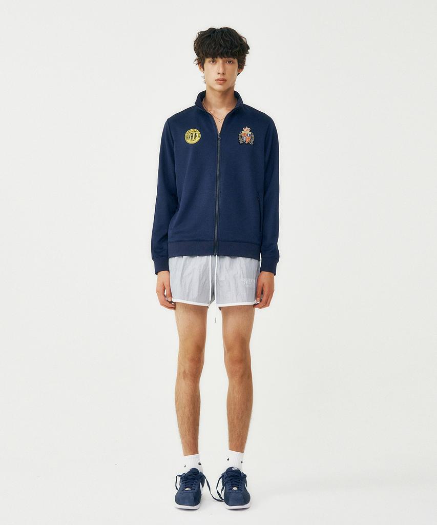 From Arles 90S Vintage Jersey Jacket / Navy