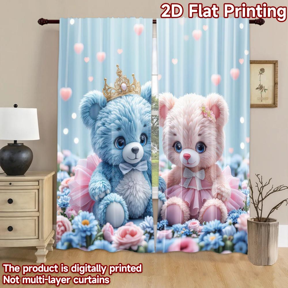 2D flat Photography Backdrop Popular Scene Backdrop Gender Reveal Teddy s 100% Polyester Party & Holiday Decor Perfect for