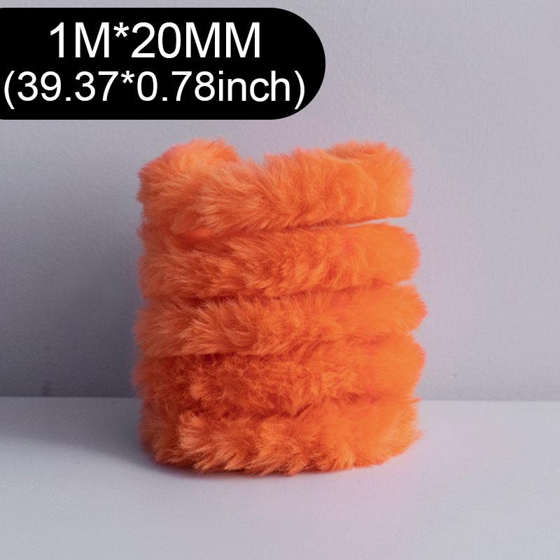 1m 20mm Plush Stuffed Rabbit Plush Iron Wire Strip Stick Furry Hand Craft Diy Miniature Animals Pets Fluffy Toys Twisting Sticks