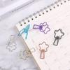 6 Pcs/Set Retro Metal Fish Clip Hollowed Out Design Binder Clip Hand Book Small Book Folder Creative Stationery Office Clip