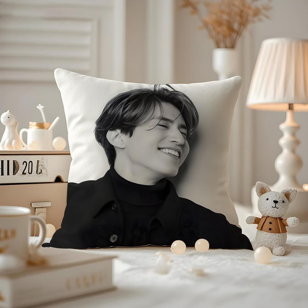 Lee Dongwook Actor Cushion Cover Pattern Printed Pillowcase For Living Room Sofa Cushion Cover & Bedroom Decor