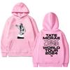 Hot Singer Tate Mcrae The Think Later World Tour Double Sided printed Sweatshirt Men women vintage pullover Unisex Fleece Hoodie