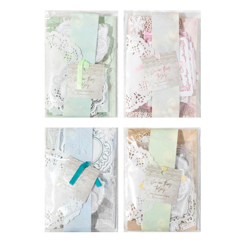 Large capacity: 126 pieces Scrapbooking material Set Vintage Planner handmade DIY Craft Supplies