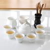 Yuzhuxun 9-Piece White Ceramic Chaoshan Kung Fu Tea Set