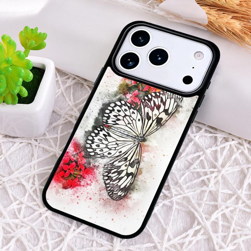 Beautiful Butterfly Phone Case for iPhone 17 Air 16 15 11 12 14 13 Pro Max Shockproof Cover