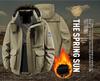 2025 Men's Hooded Cotton Jacket - Autumn Winter Workwear, Casual Outdoor Warm Coat 99668