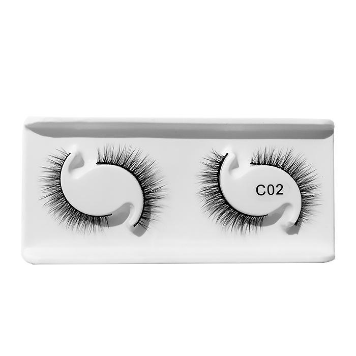 3D Natural Curl Two Pairs Of Japanese False Eyelashes Simulation Thick Grafted Eyelashes