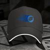New 1pc, Adjustable "Flame" Sandwich Baseball Cap, Lightweight Printed Women's Hat, "Blue Flame" Men's Trendy Cap, Ideal Gift Fo
