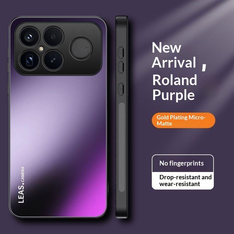 Премиальный матовый магнитный чехол для телефона для автомобиля AG для XiaoMi POCO F8 Ultra F8 Pro Вращающаяся на 360° подставка Защита камеры Ударопрочный бампер Чехол Funda For POCO F8 pro фиолетовый