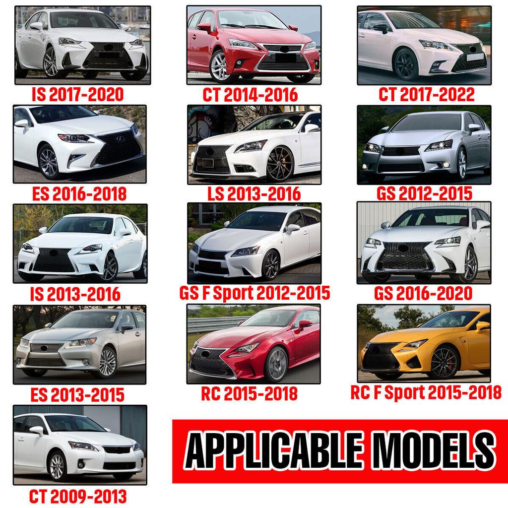 Gloss Black FOR 14-2020 LEXUS IS200 300 350 M HORN STYLE SIDE MIRROR CAP COVER